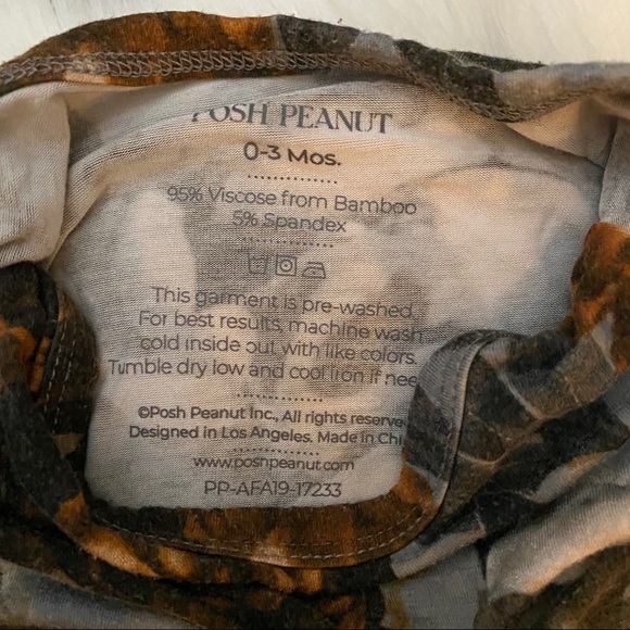 Posh Peanut Paige Peony Knotted Gown: 0-3mos - Picture 2 of 5